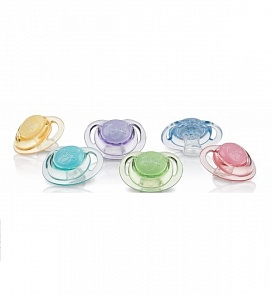 Соска-пустышка силиконовая, 0-6 мес. (Nuby, NT67522SOSN)